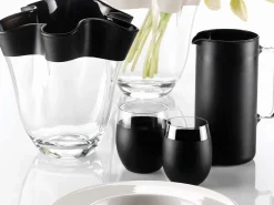 Set bicchieri Galassia acqua nero mat 6 pezzi