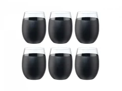 Set bicchieri Galassia vino nero mat 6 pezzi