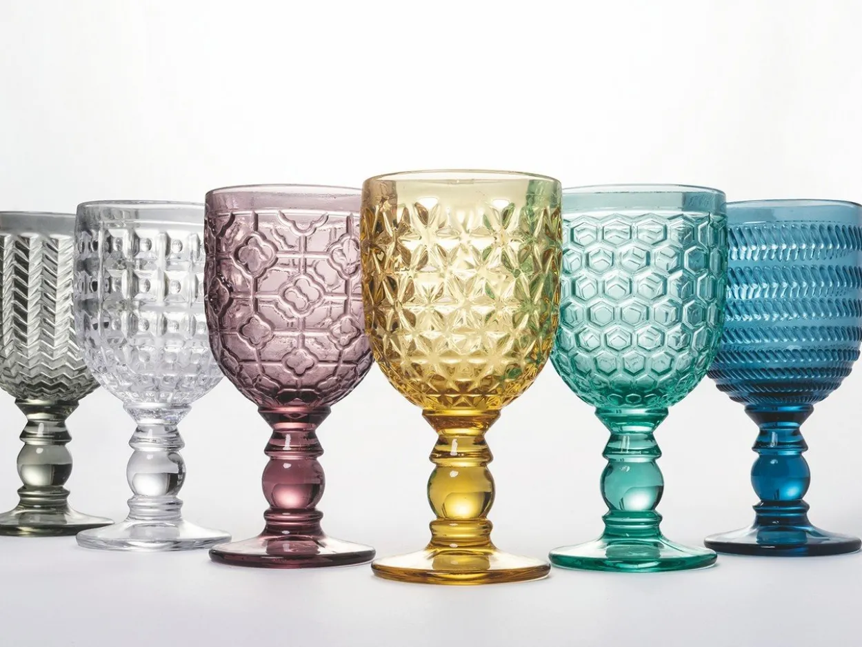 Set bicchieri Geometrie 6 pezzi 280 ml in vetro