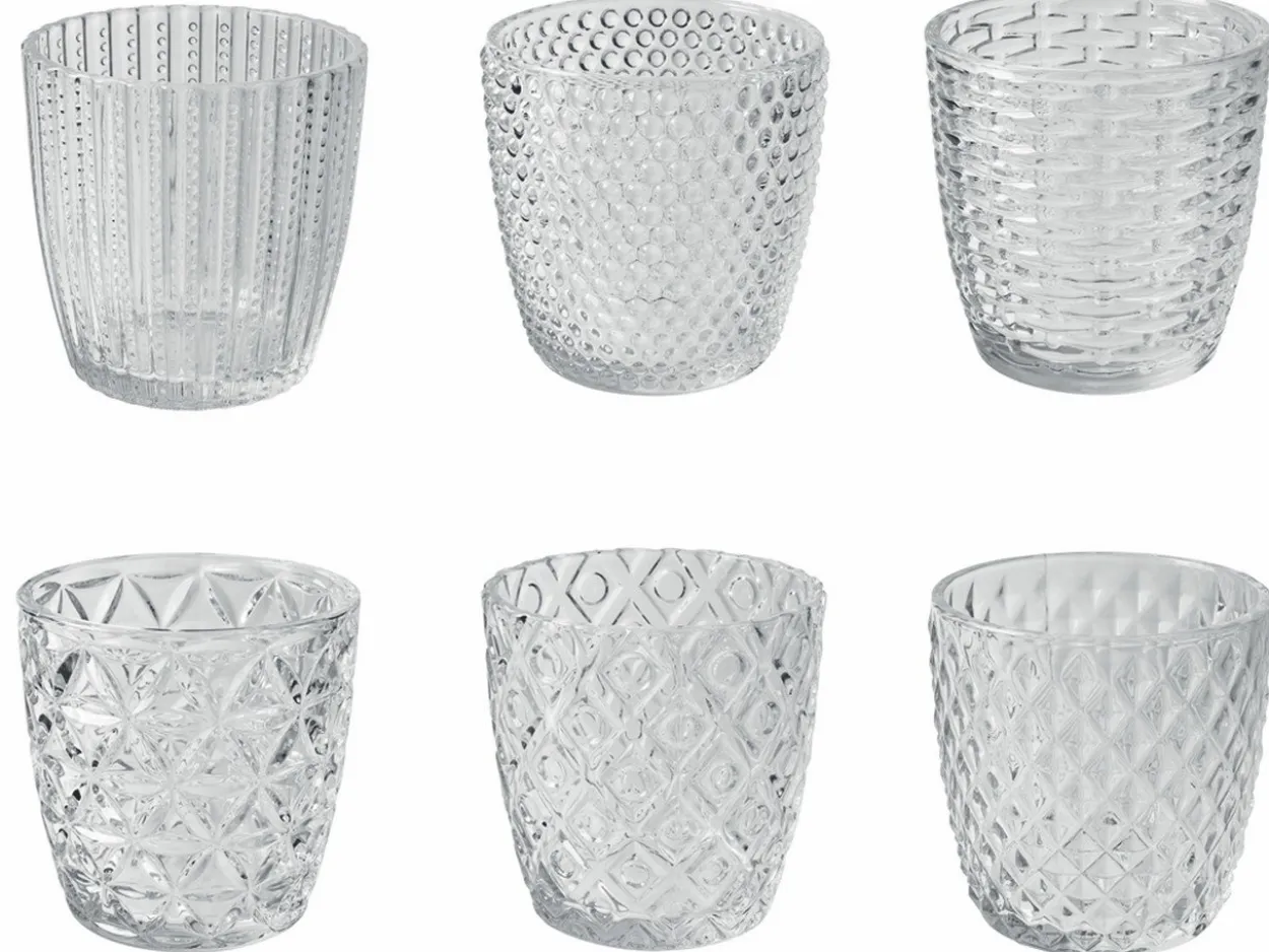 Set bicchieri Geometrie 6 pezzi 240 ml in vetro