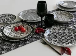 Set bicchieri Happy Hour Shiny Black 6 pezzi 370 ml in vetro