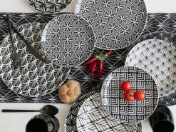 Set bicchieri Happy Hour Shiny Black 6 pezzi 370 ml in vetro