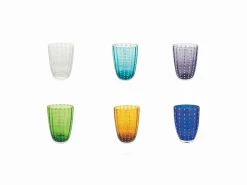 Set bicchieri Kalahari multicolor 1 - 6 pezzi in vetro