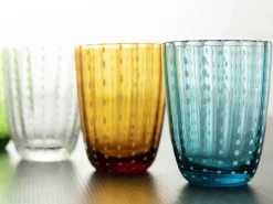 Set bicchieri Kalahari multicolor 1 - 6 pezzi in vetro