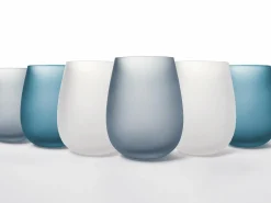 Set bicchieri Shades of Blue Dream 6 pezzi 500 ml in vetro