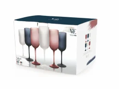 Set bicchieri Velvet 6 pezzi frosted 350 ml in vetro