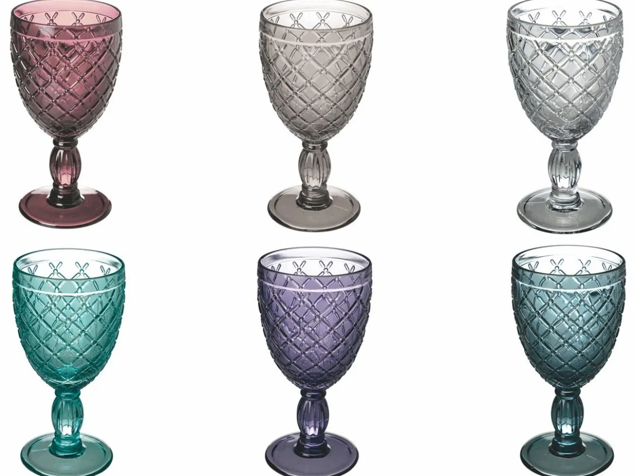 Set calici Castle 6 pezzi 280 ml in vetro