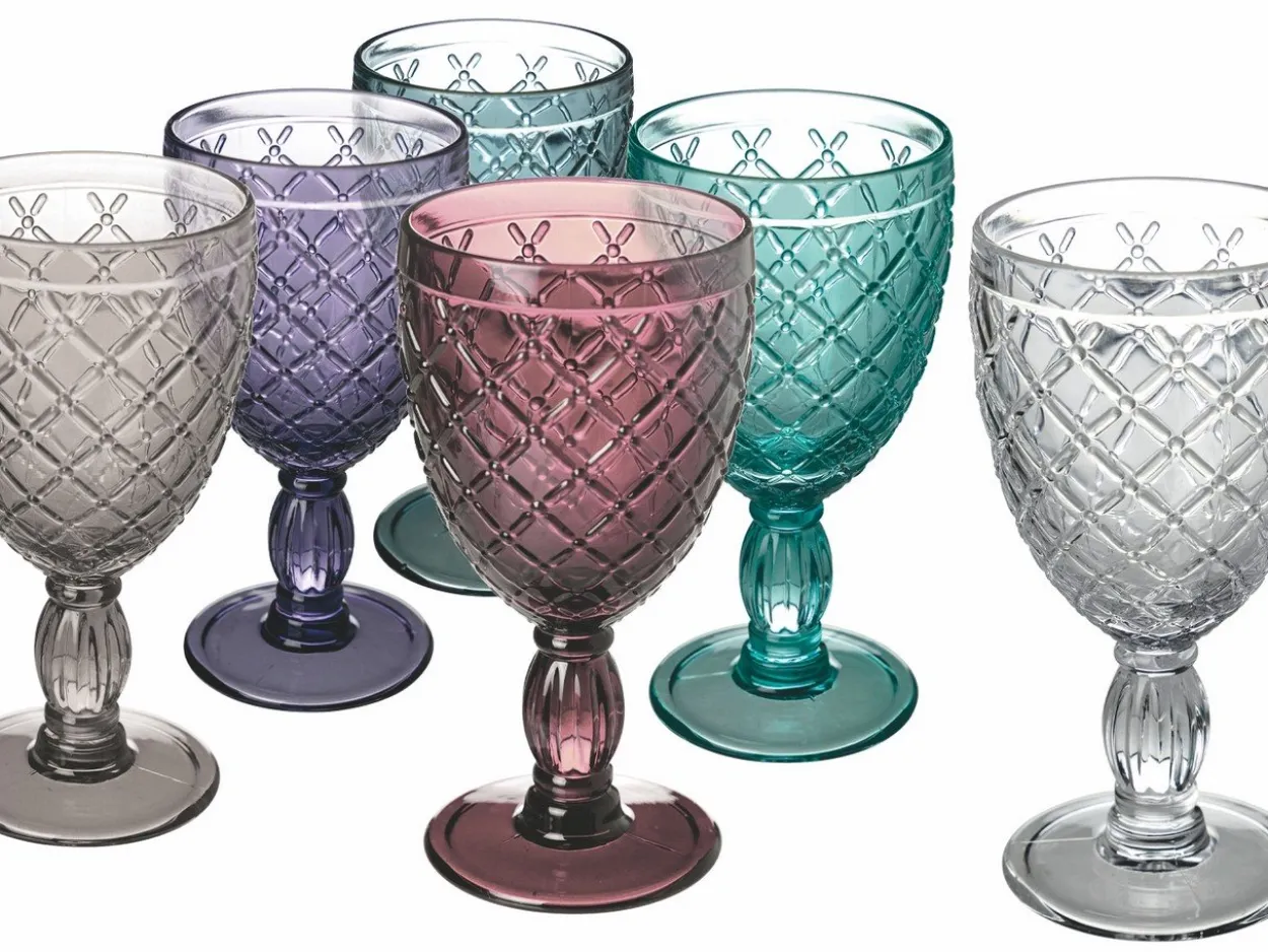 Set calici Castle 6 pezzi 280 ml in vetro