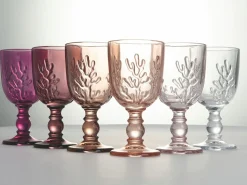 Set calici Coral Shades of Pink 6 pezzi 340 ml in vetro