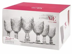 Set calici Marrakech 6 pezzi 280 ml in vetro