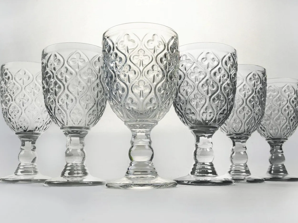 Set calici Marrakech 6 pezzi 280 ml in vetro