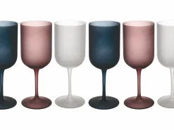 Set calici Velvet 6 pezzi frosted 450 ml in vetro