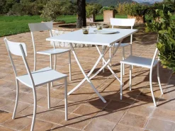 Set da giardino Vegas con 4 Sedie Mogan