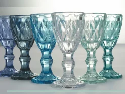 Set liquorini Prisma Shades of Blue 6 pezzi 45 ml in vetro