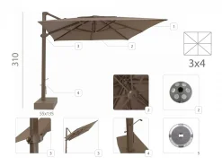 Set Ombrellone Athena