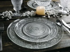 Set piatti piani Imperial 25 - 6 pezzi in vetro