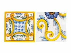 Set 6 Piatti Piani quadrati Le Riggiole