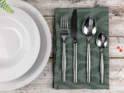 Set posate Cult 24 pezzi in acciaio silver lucido