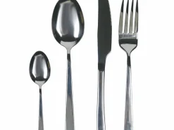 Set posate Cut 24 pezzi in acciaio silver lucido