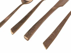 Set posate Cut 24 pezzi in acciaio copper opaco