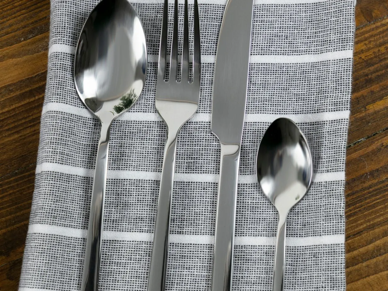Set posate Lexington 24 pezzi in acciaio lucido silver