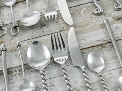 Set posate Materia 24 pezzi in acciaio