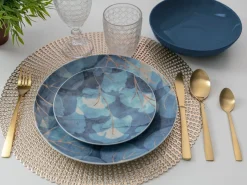 Set posate Modern 24 pezzi in acciaio oro opaco