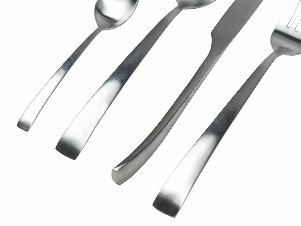 Set posate Park Avenue 24 pezzi in acciaio silver opaco