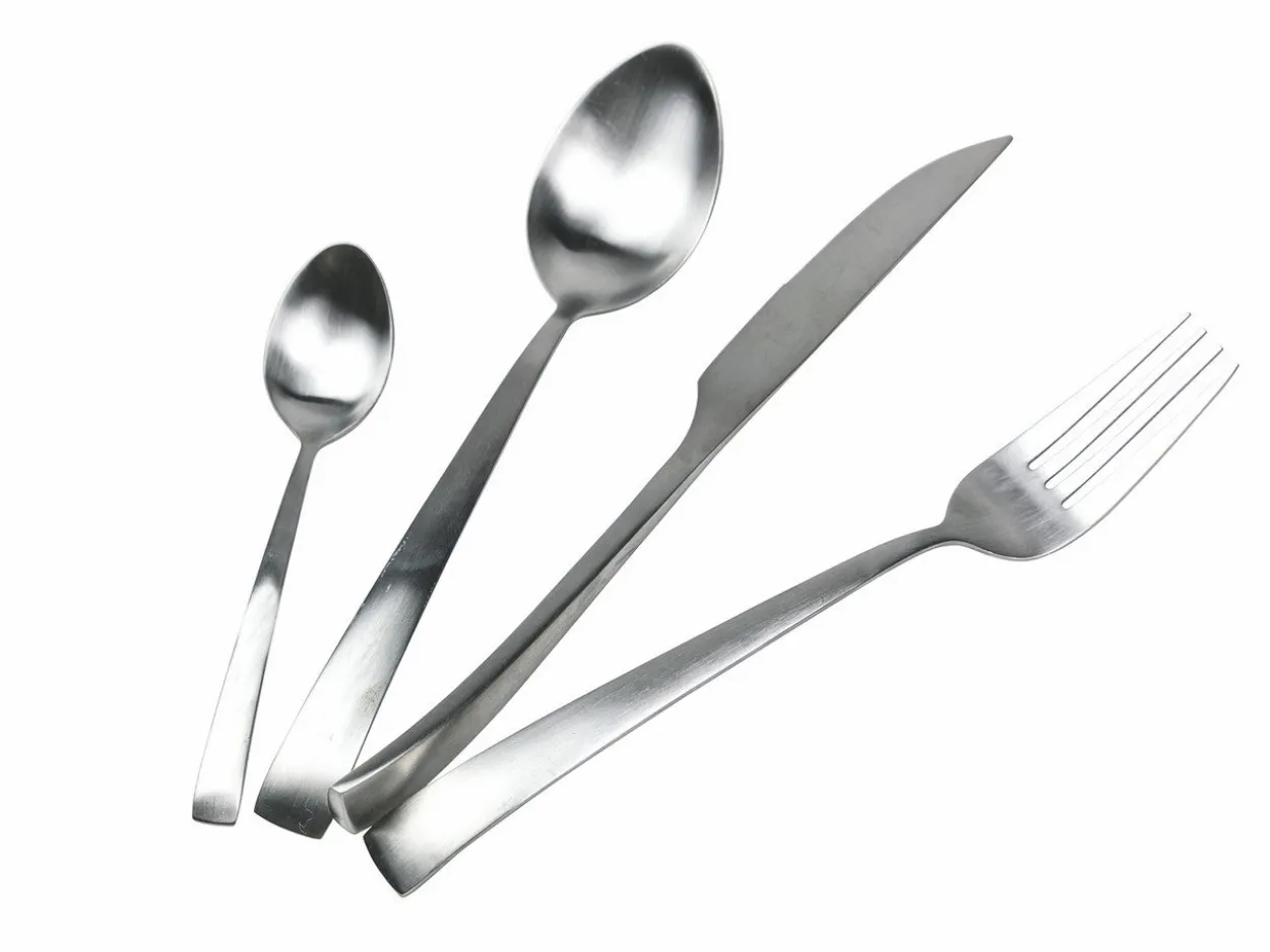 Set posate Park Avenue 24 pezzi in acciaio silver opaco