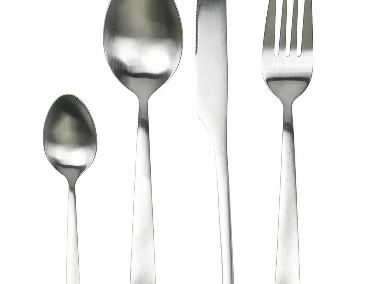 Set posate Park Avenue 24 pezzi in acciaio silver opaco