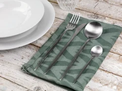 Set posate Preciosa 24 pezzi in acciaio silver opaco