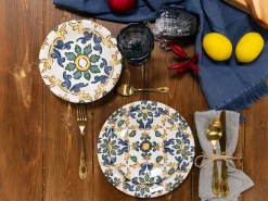 Set posate Stylo 24 pezzi in acciaio oro lucido