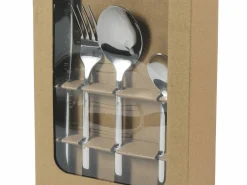 Set posate Stylo 24 pezzi in acciaio lucido silver