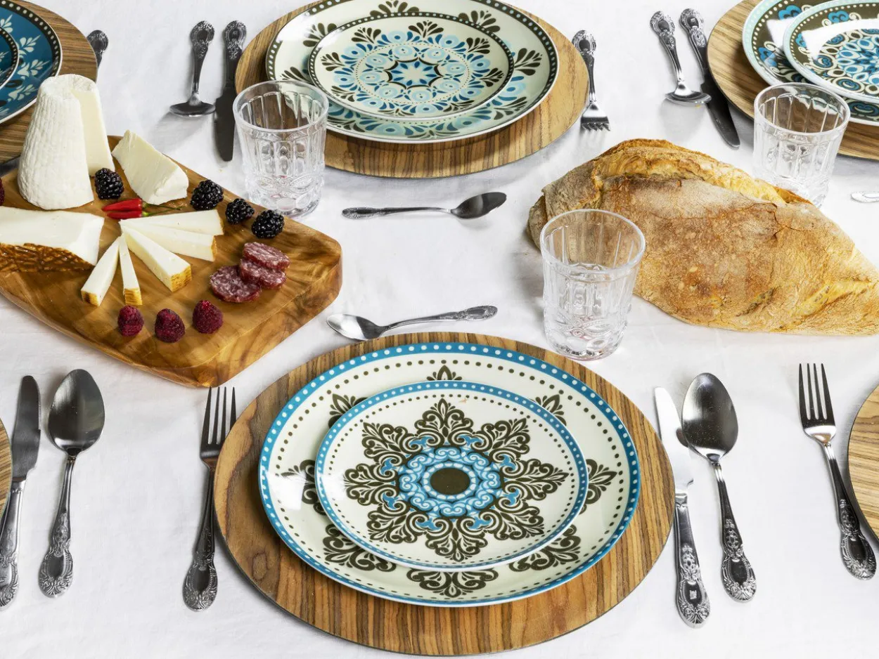 Set posate Wonderland 24 pezzi in acciaio satinato silver