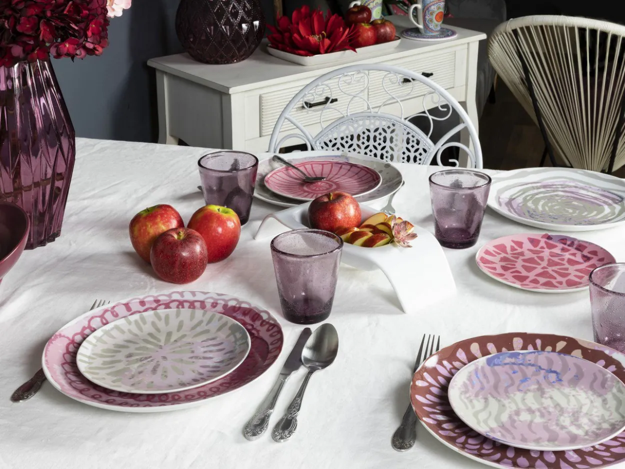 Set posate Wonderland 24 pezzi in acciaio satinato silver