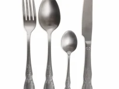 Set posate Wonderland 24 pezzi in acciaio satinato silver