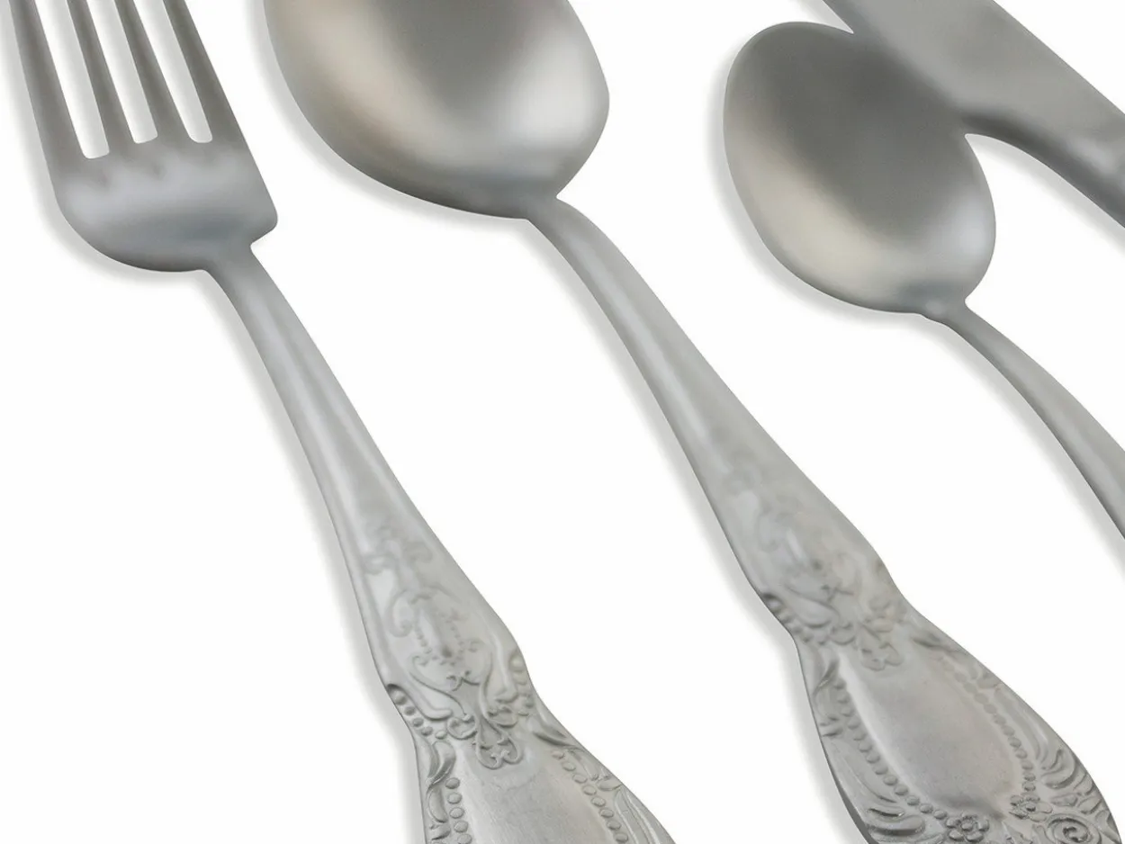 Set posate Wonderland 24 pezzi in acciaio satinato copper