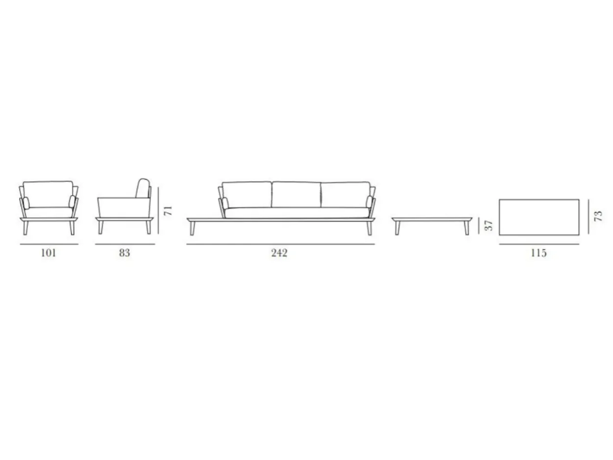 Set Salotto da Giardino Garonna