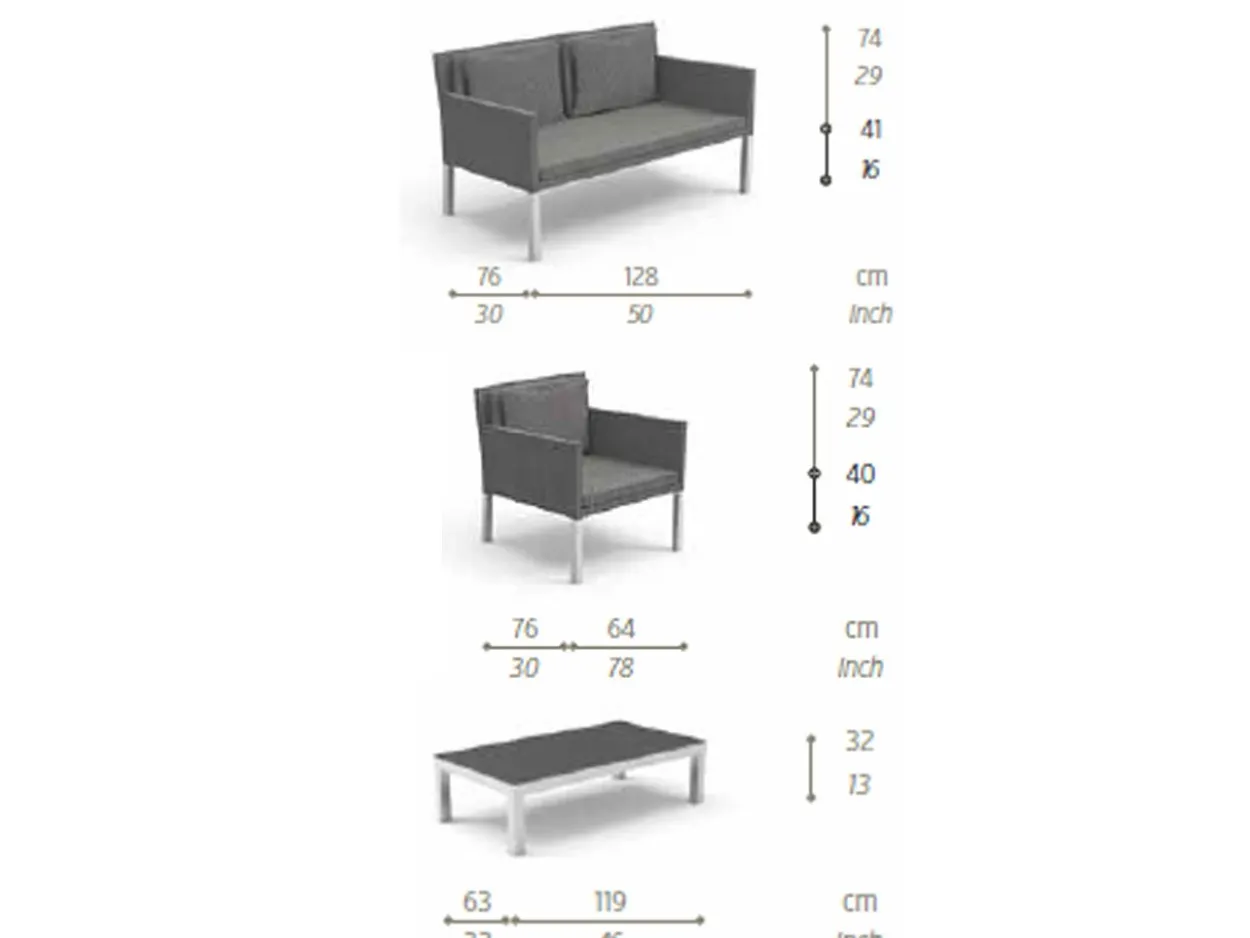 Set Salotto da giardino Step