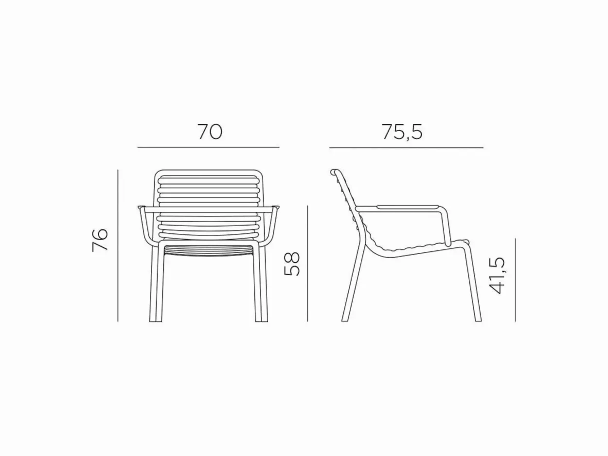 Set sedia Doga Relax con Tavolino