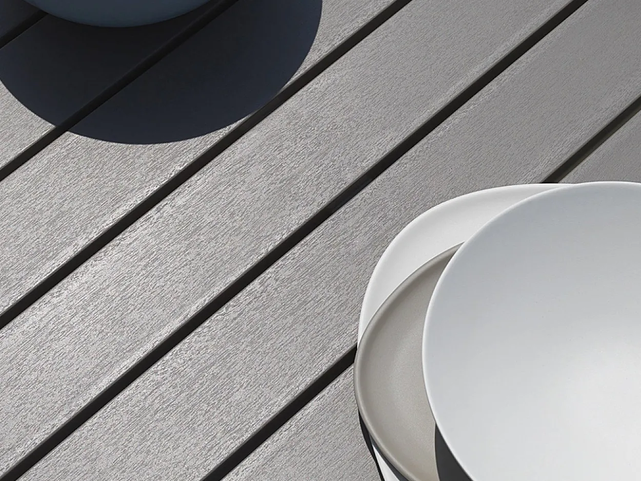 Set tavolo Alloro 140/210 con 4 poltrone Palma