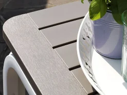 Set tavolo Alloro 140/210 con 4 poltrone Palma