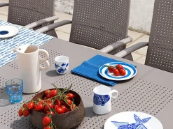 Set tavolo Levante 160/220 con 6 poltrone Darsena