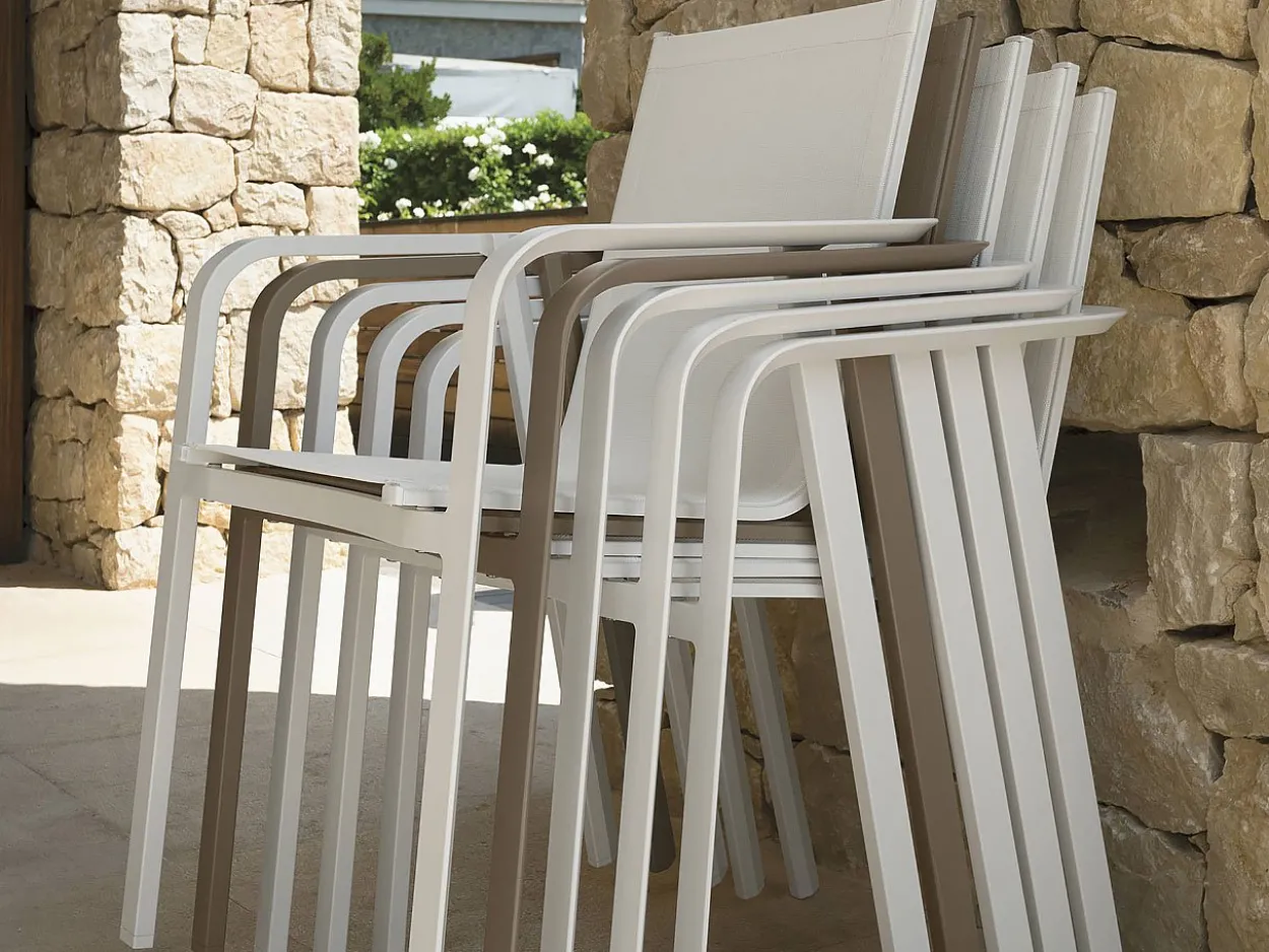 Set Tavolo Milo Ceramica 200/260 con 6 Poltrone