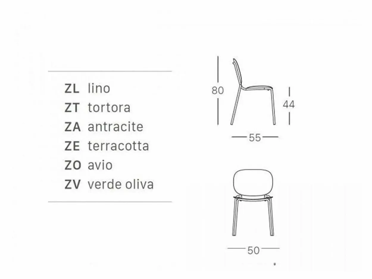 Set tavolo Pranzo 120/200 con 6 sedie Si-Si Dots Arcobaleno