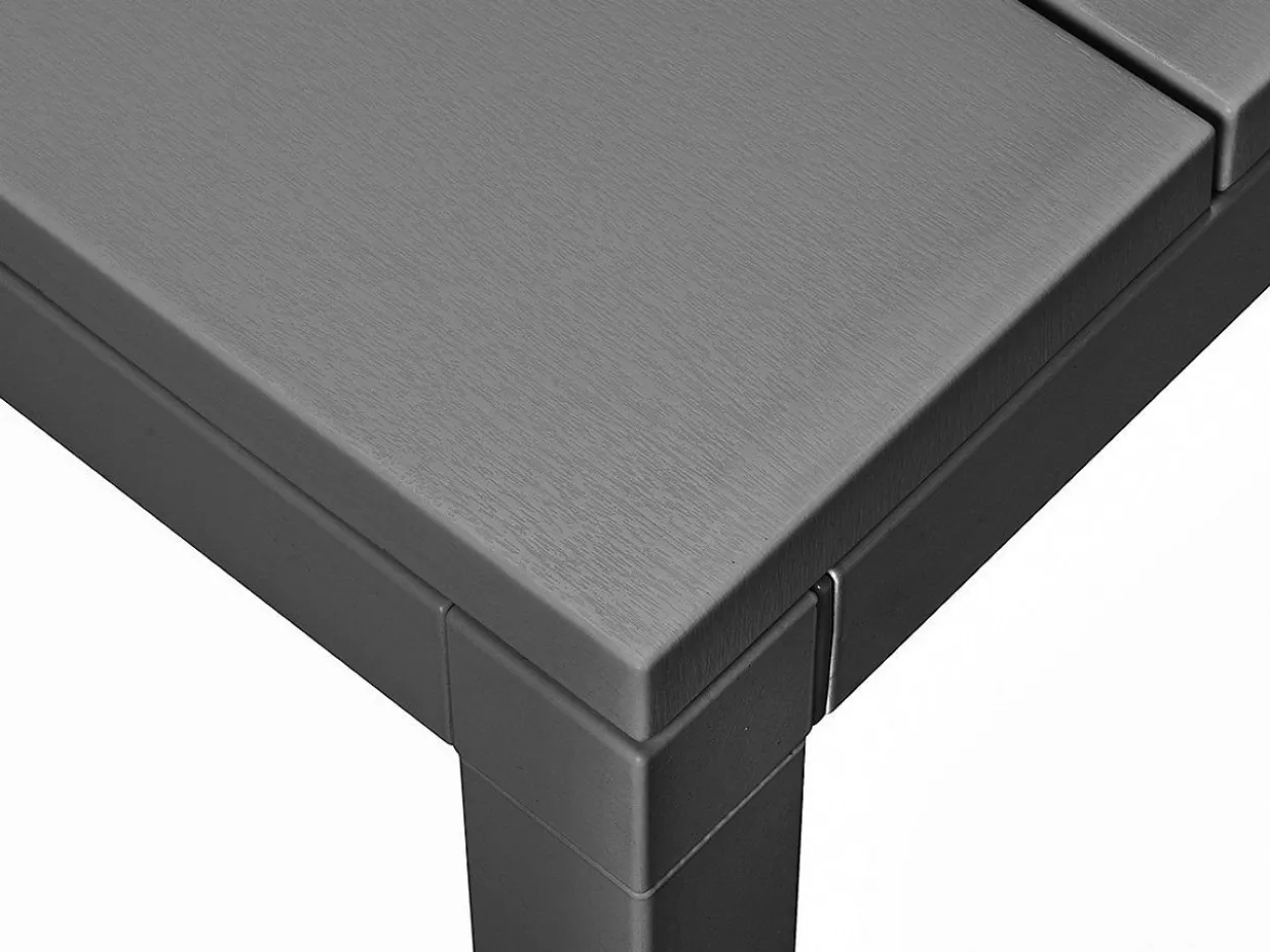Set tavolo Rio Alu 210/280 con 8 sedie Doga Armchair Bicolore