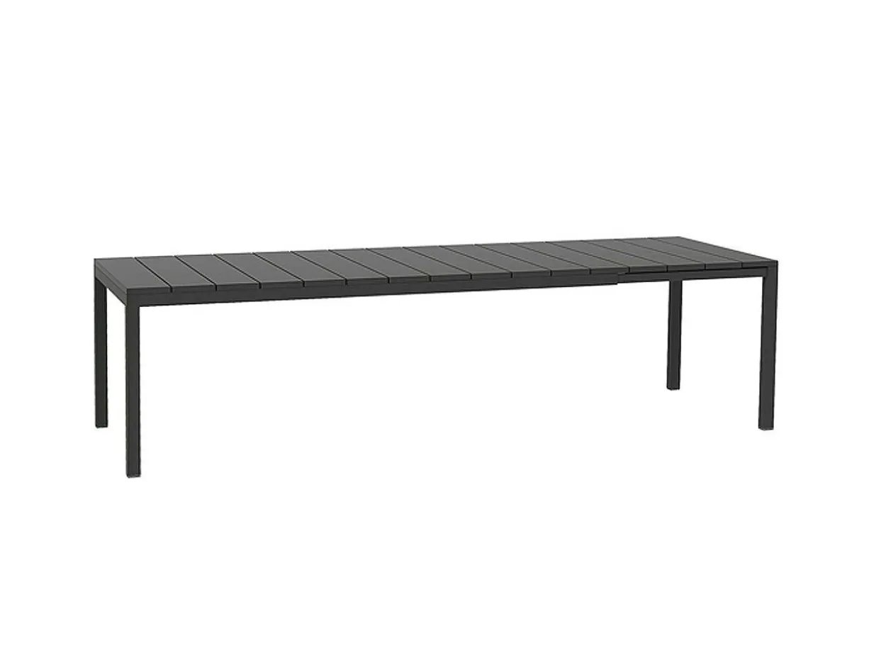 Set tavolo Rio Alu 210/280 con 8 sedie Doga Armchair Bicolore