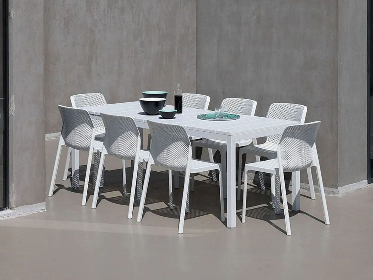 Set tavolo Rio 210/280 con 8 sedie Bit