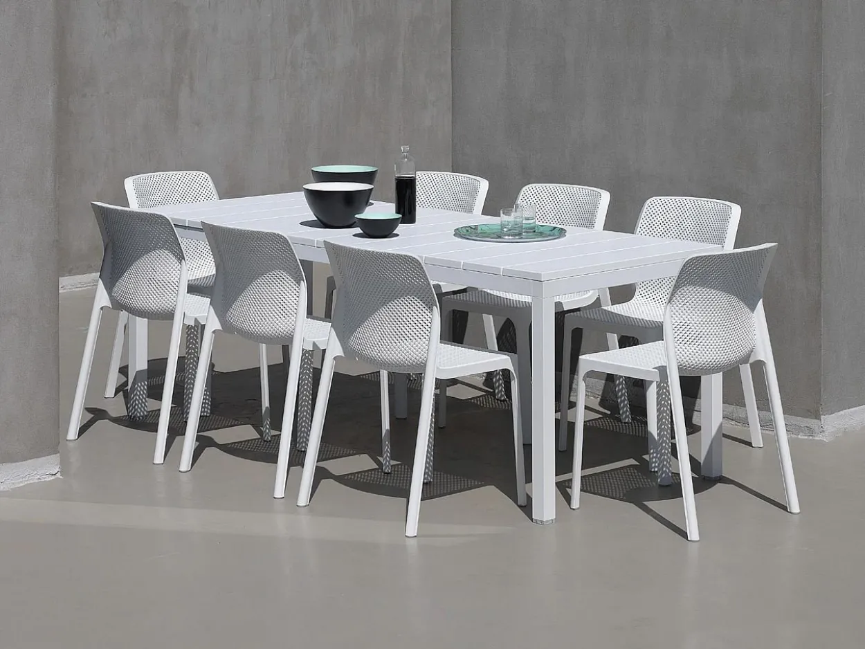 Set tavolo Rio 140/210 con 6 sedie Bit