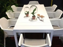 Set tavolo Rio 210/280 con 6 sedie Net